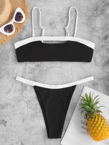 Architecture And Liberty Print Ribbed Couple Swimwear