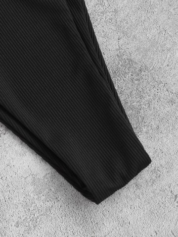 Architecture And Liberty Print Ribbed Couple Swimwear