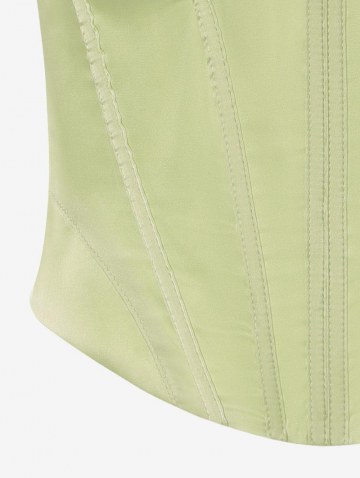 Bustier Corset-style Silky Tank Top