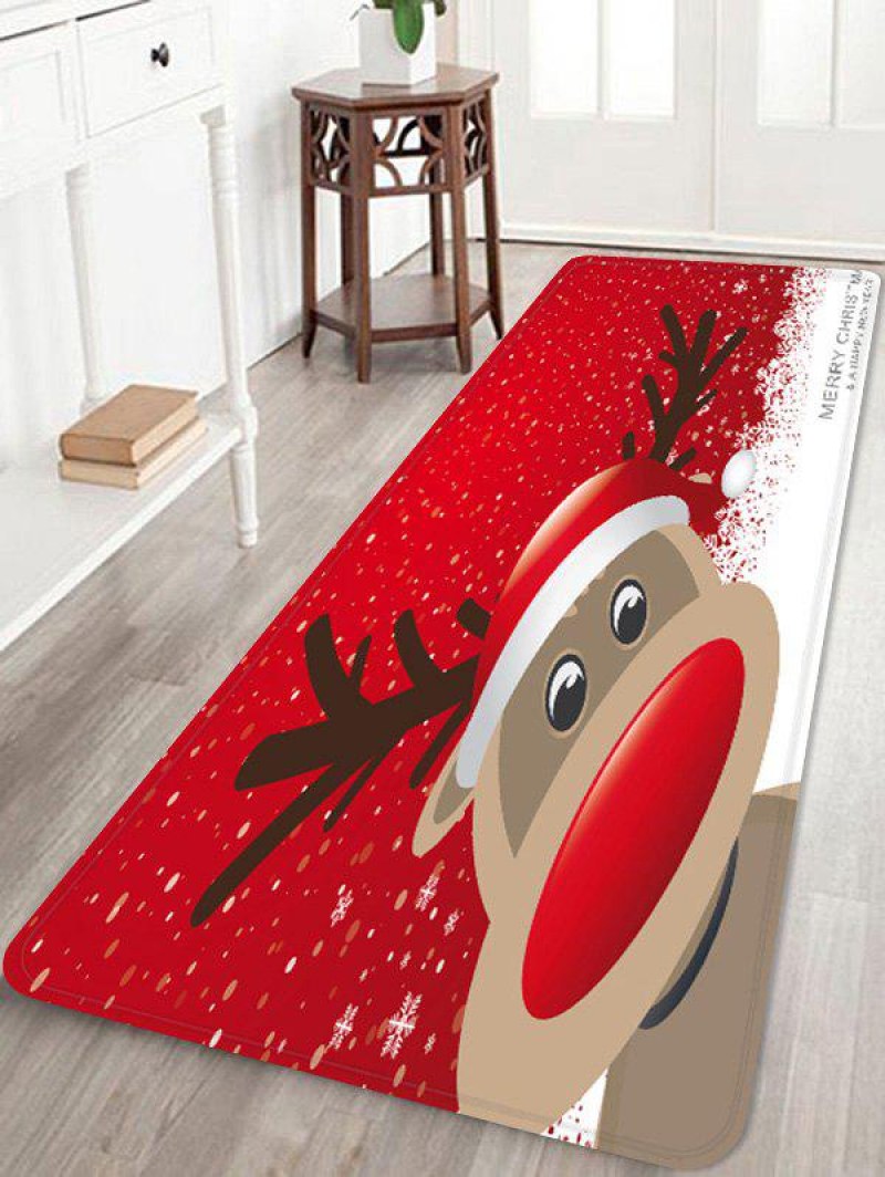 Christmas Deer Pattern Non-slip Area Rug