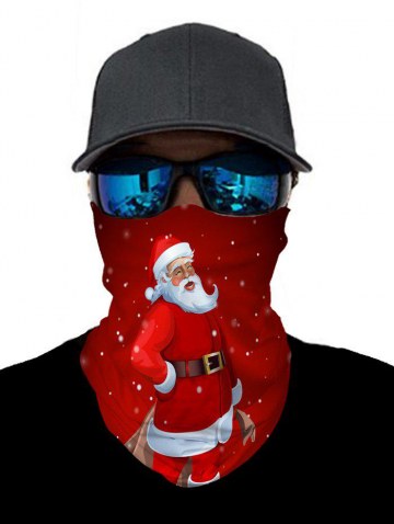 Christmas Santa Print Outdoor Cycling Neck Gaiter