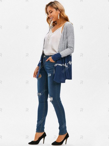 Color Block Full Sleeve Cardigan