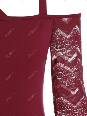 Criss Cross Straps Cold Shoulder Dress