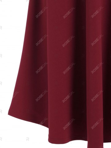 Criss Cross Straps Cold Shoulder Dress