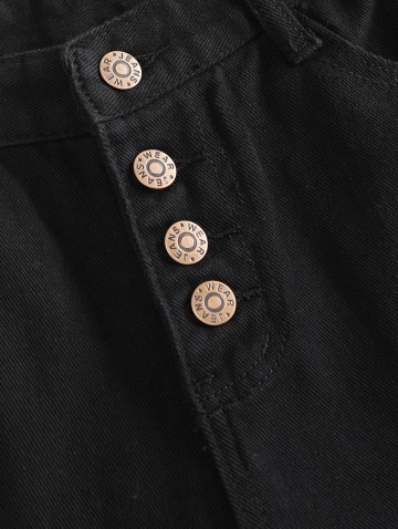 Distressed Pocket Cut Off Denim Shorts