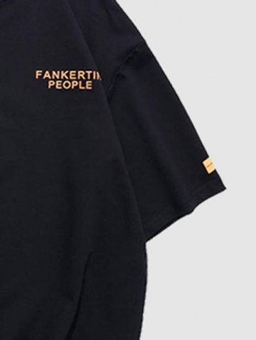 Letter And Graphic Print Short Sleeve Casual T Shirt