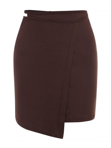 Midriff Flossing Jersey Mini Wrap Skirt