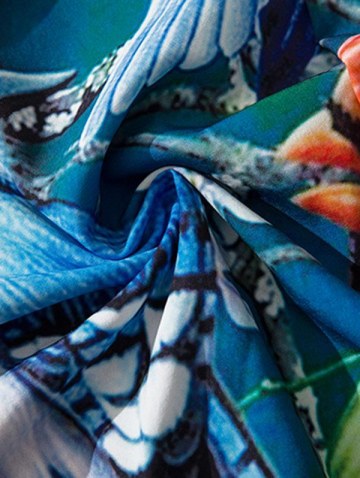 Parrot Tropical Print Vacation Hawaiian Shirt