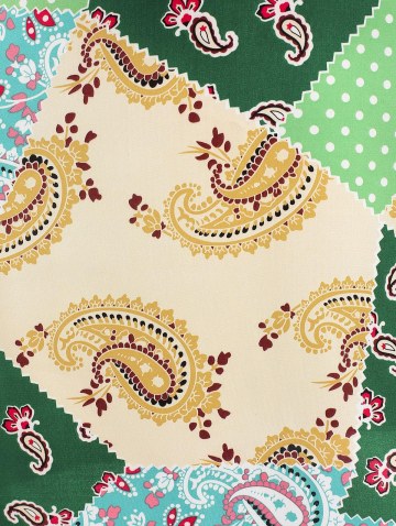 Patchwork Paisley Printed Cami Dress