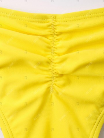 Print Tie Knot Scrunch Bikini