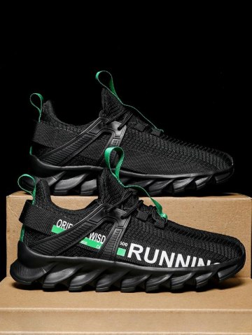 Running Letter Printed Casual Sneakers