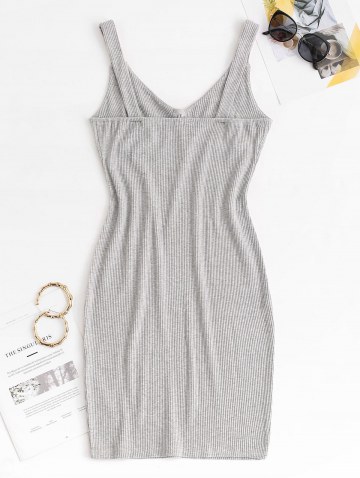 Slinky Ribbed Bustier Tank Dress