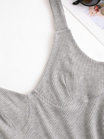 Slinky Ribbed Bustier Tank Dress