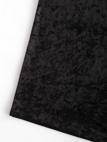 Strapless Velvet Midi Bodycon Dress